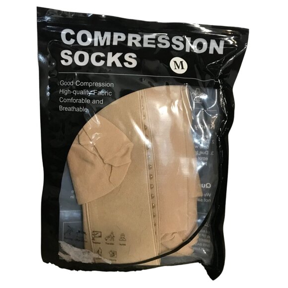 Compression Socks Thigh High M Quality Fabric Comfortable Breathable 20-30mmHg - Picture 1 of 5